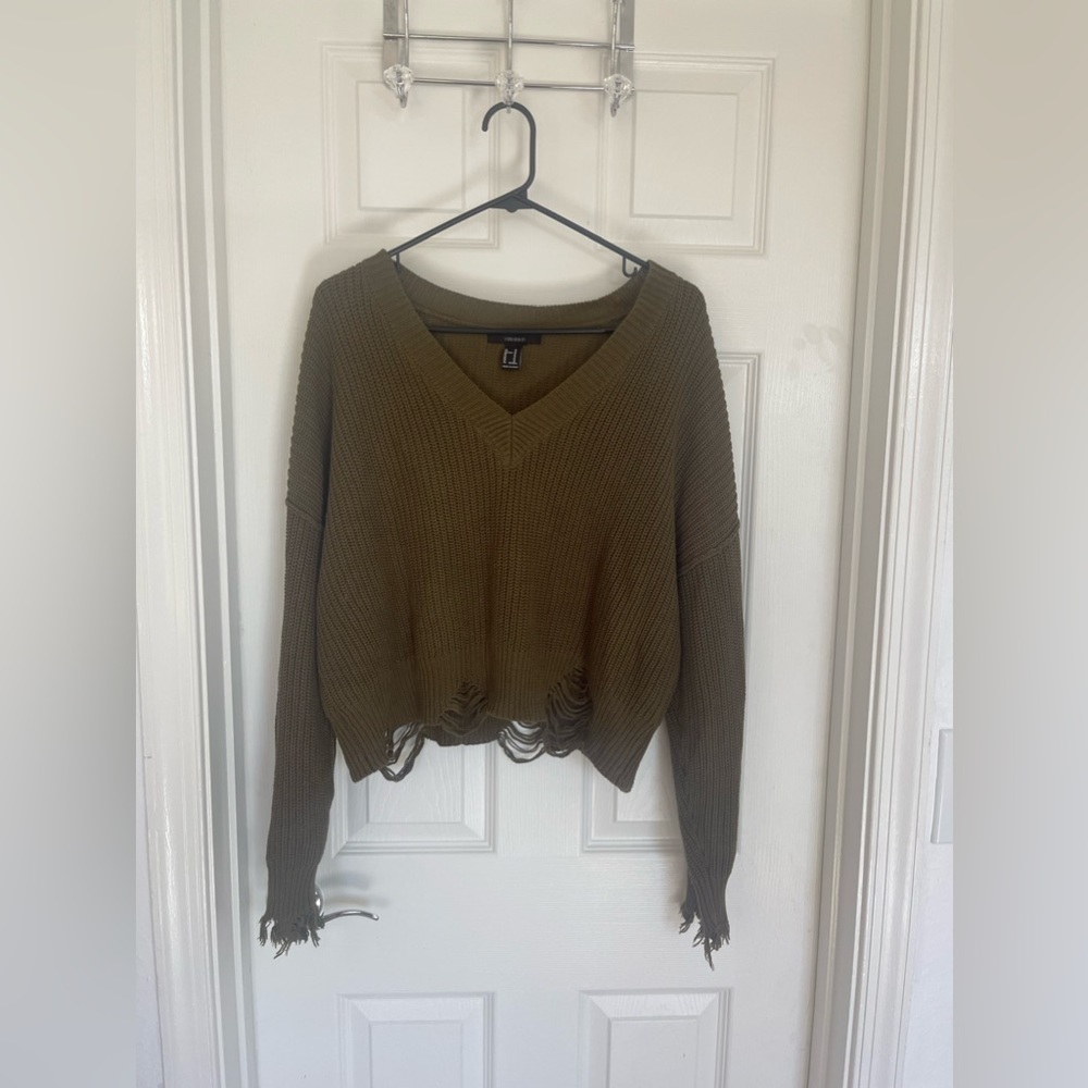 Forever 21 snagged sweater